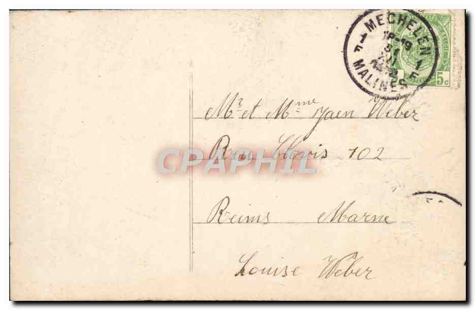 CPA Fantaisie Enfant — Verso