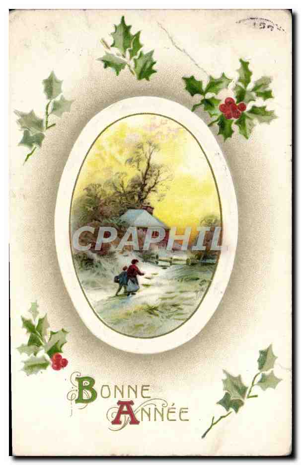 CPA Fantaisie Bonne annee