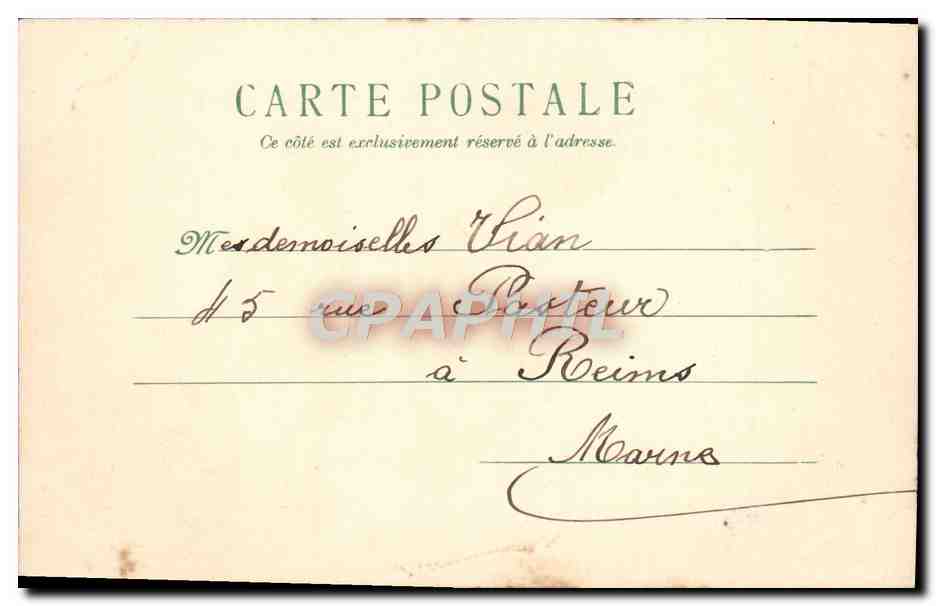 CPA Fantaisie Fleurs — Rückseite