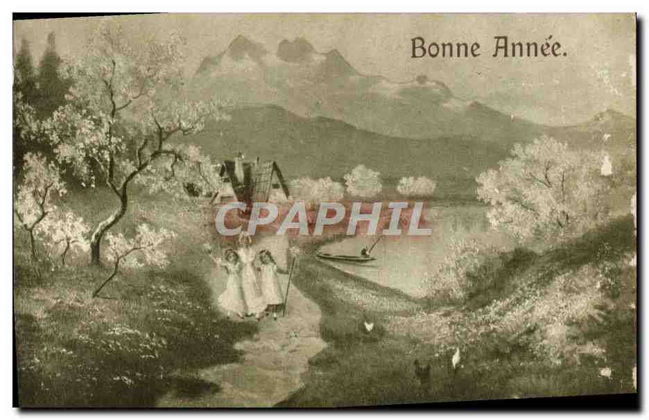 CPA Fantaisie Bonne annee