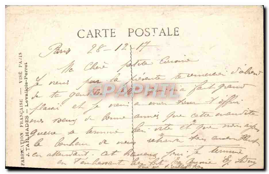 CPA Fantaisie Bonne annee Fer a cheval — Verso