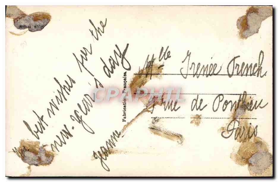 CPA Fantaisie Bonne annee — Rückseite