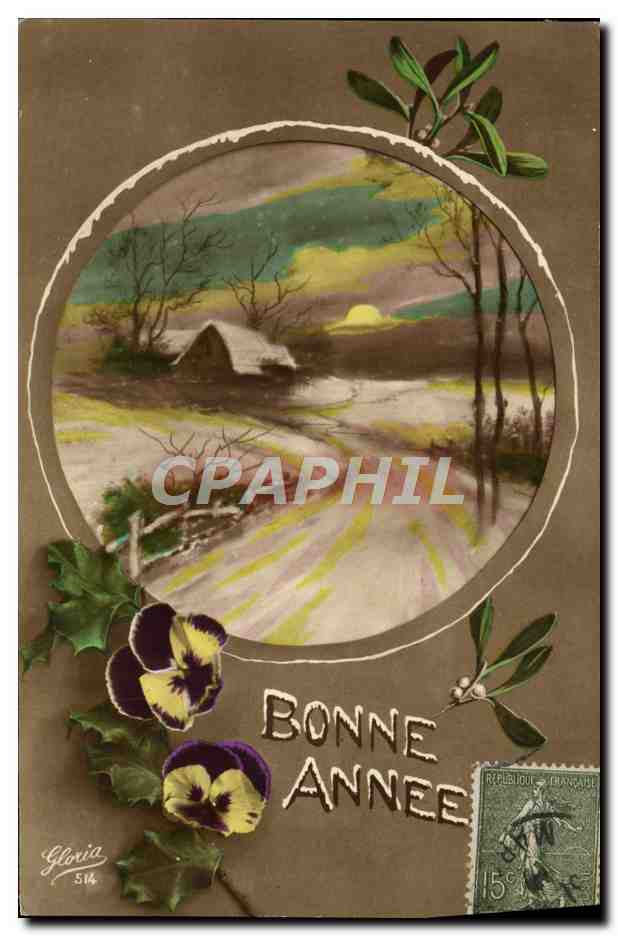 CPA Fantaisie Bonne annee