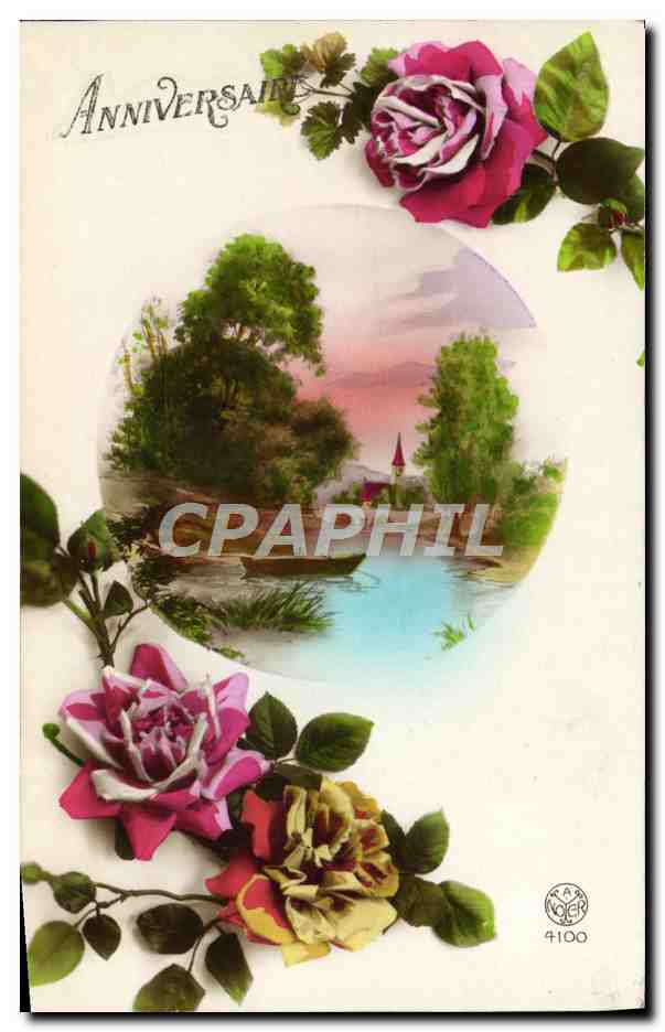 CPA Fantaisie Fleurs