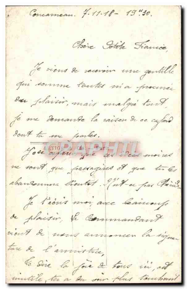 CPA Fantaisie Femme MArin — Rückseite