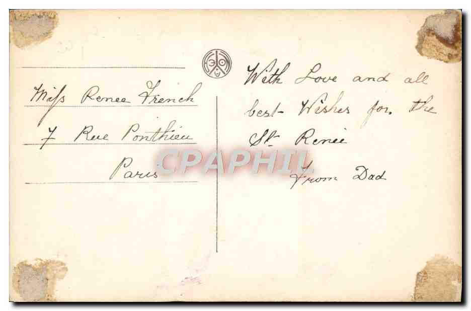 CPA Fantaisie Femme Enfant — Rückseite