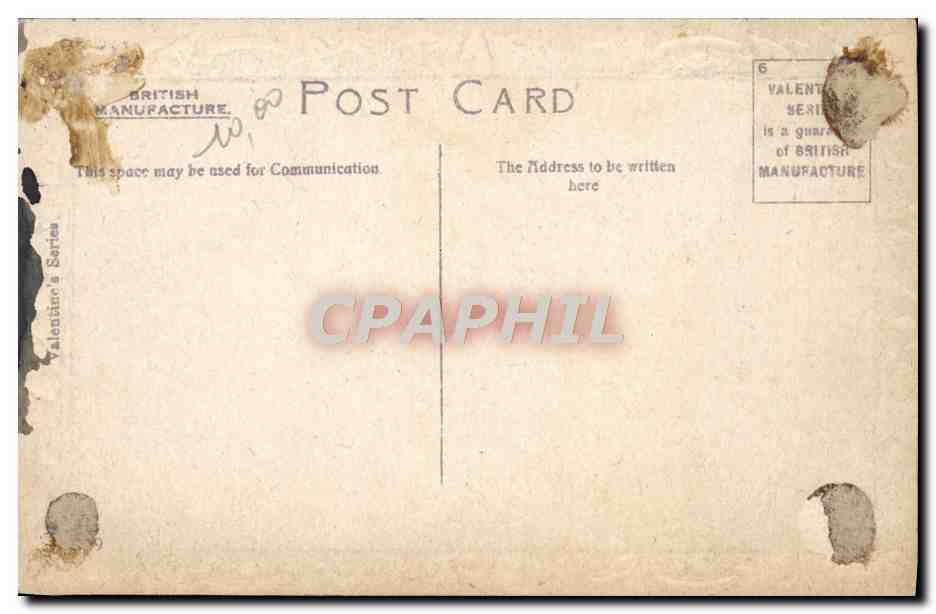 CPA Fantaisie Fleurs Bateau — Back