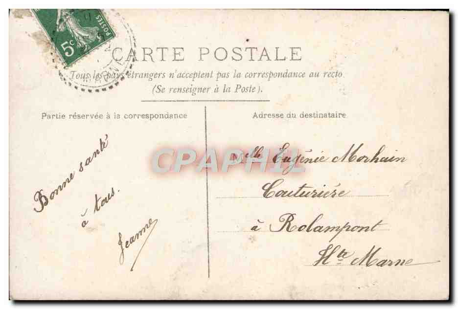 CPA Fantaisie Enfant Fleur — Rückseite