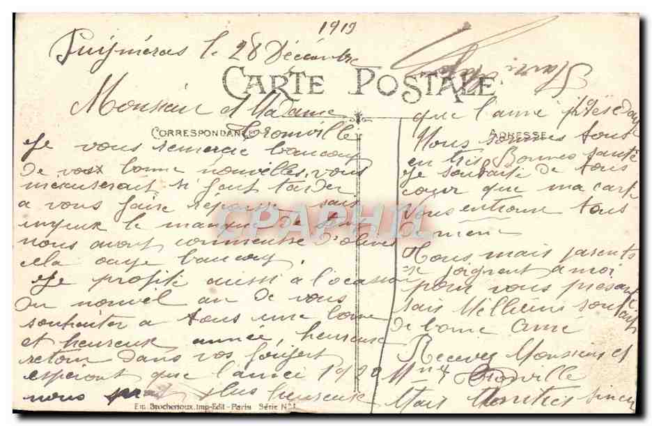 CPA Fantaisie Femme — Back