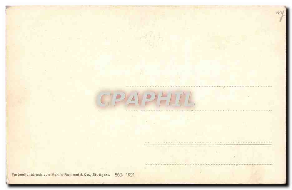 CPA Fantaisie Fleurs — Rückseite