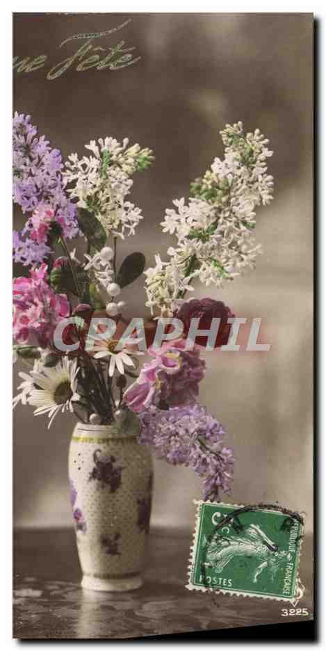 CPA Fantaisie Fleurs