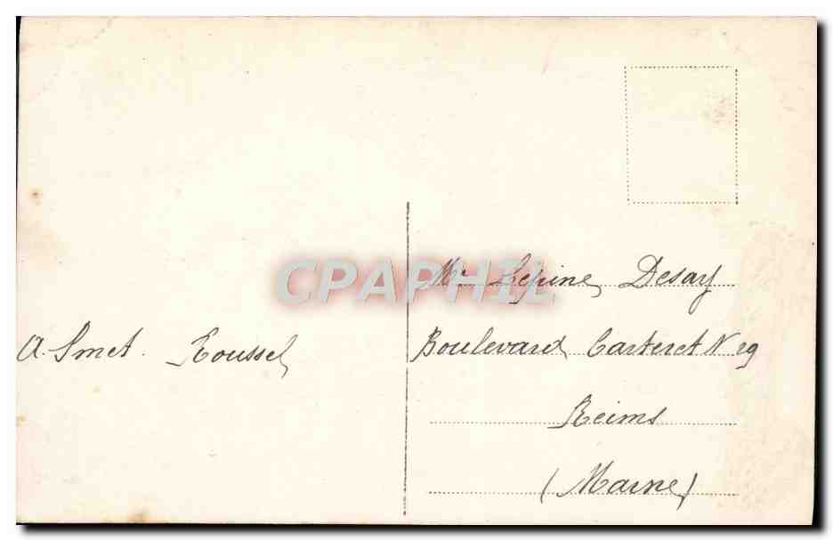 CPA Fantaisie Fleurs — Verso