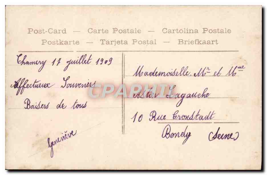 CPA Fantaisie Enfant — Verso