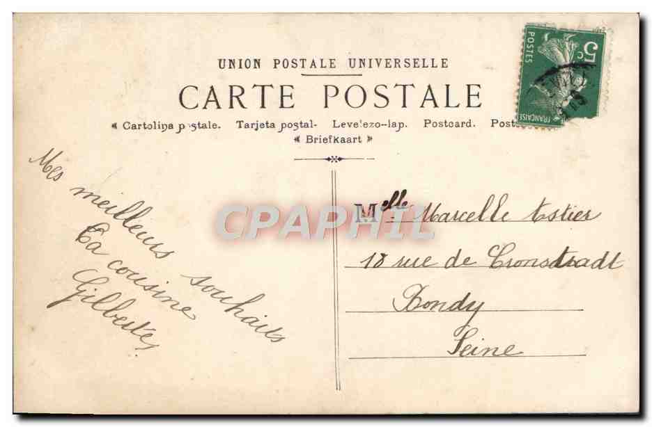 CPA Fantaisie Enfant — Verso