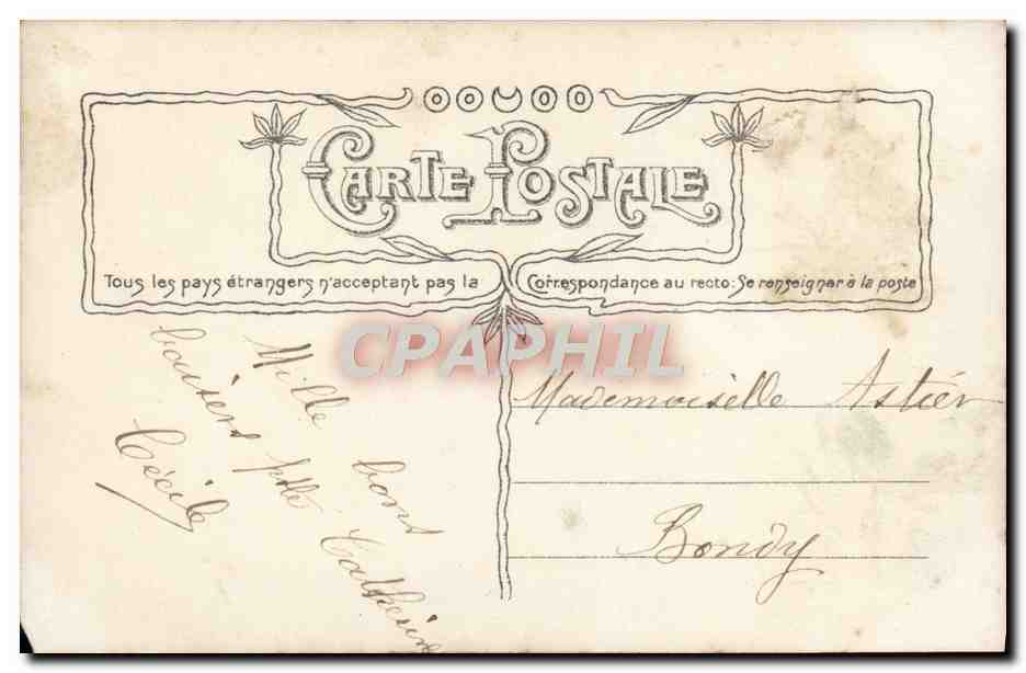 CPA Fantaisie Enfant — Verso