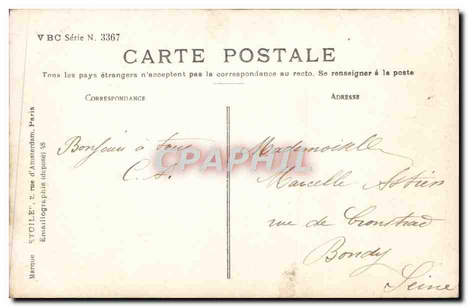 CPA Fantaisie Enfant Poupee — Rückseite