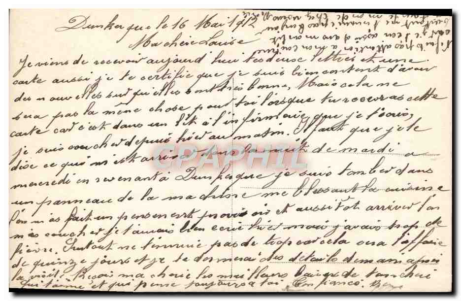 CPA Fantaisie Femme — Verso
