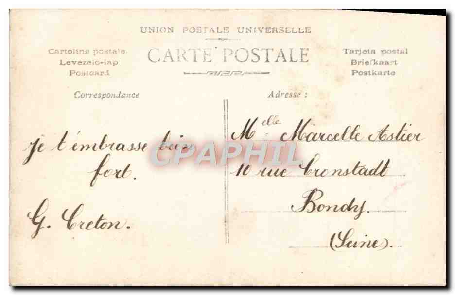 CPA Fantaisie Enfant — Verso
