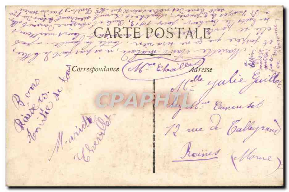 CPA Fantaisie Enfant — Verso