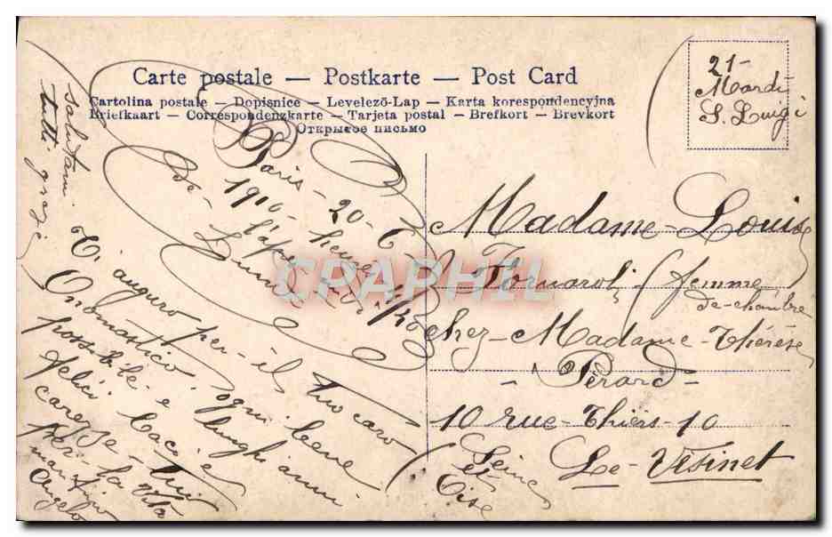 CPA Fantaisie Enfant — Rückseite