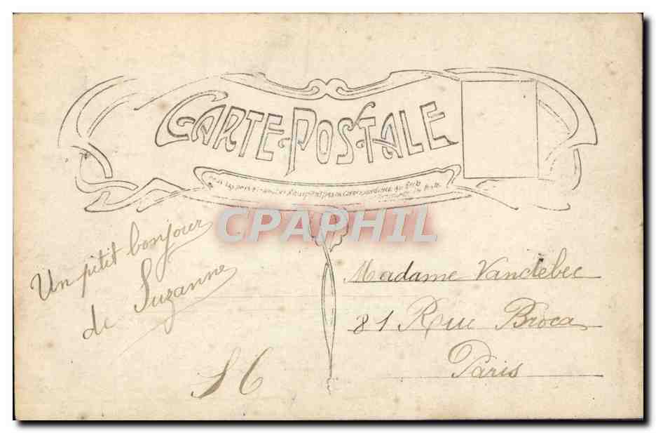 CPA Fantaisie Enfants — Verso