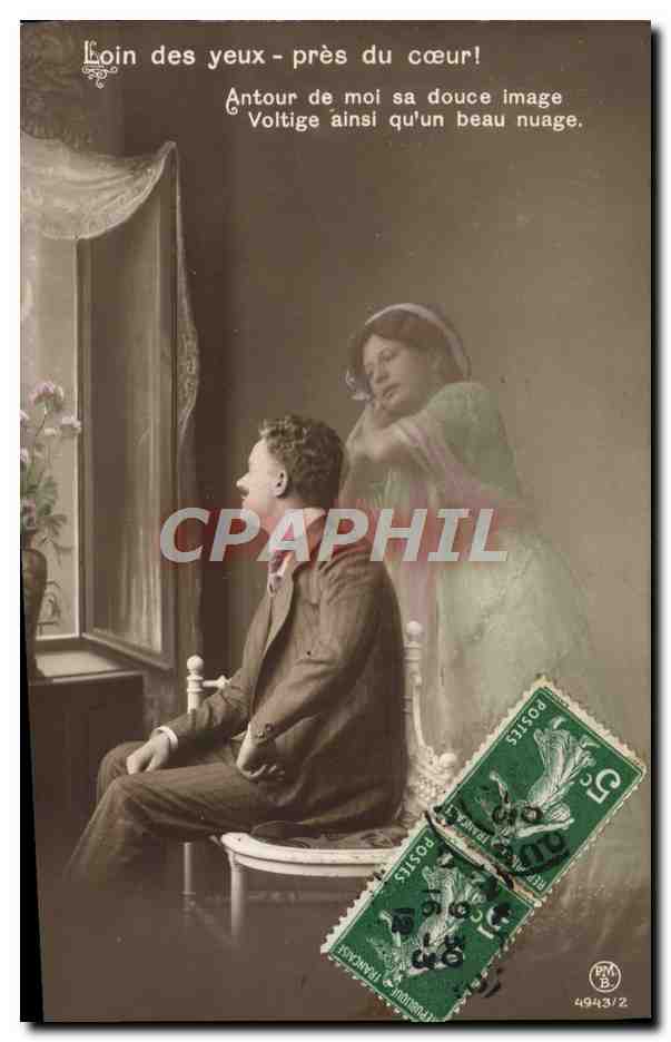 CPA Fantaisie Femme Couple