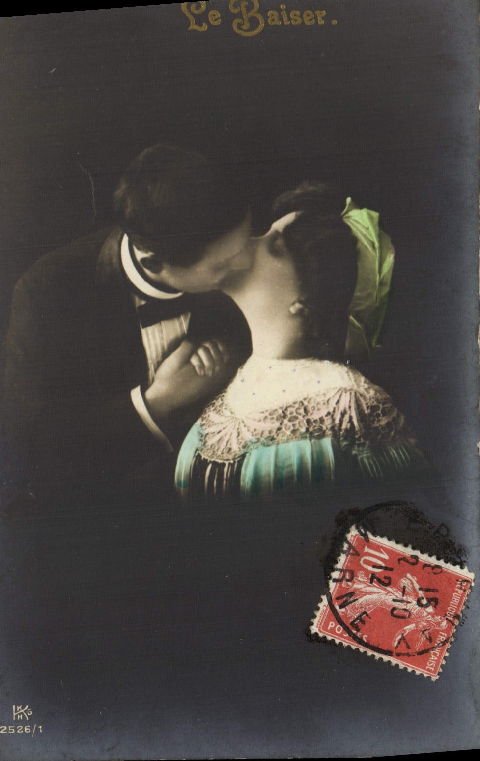 Il Bacio — scena amorosa — editore L'XG, n° 2526/1