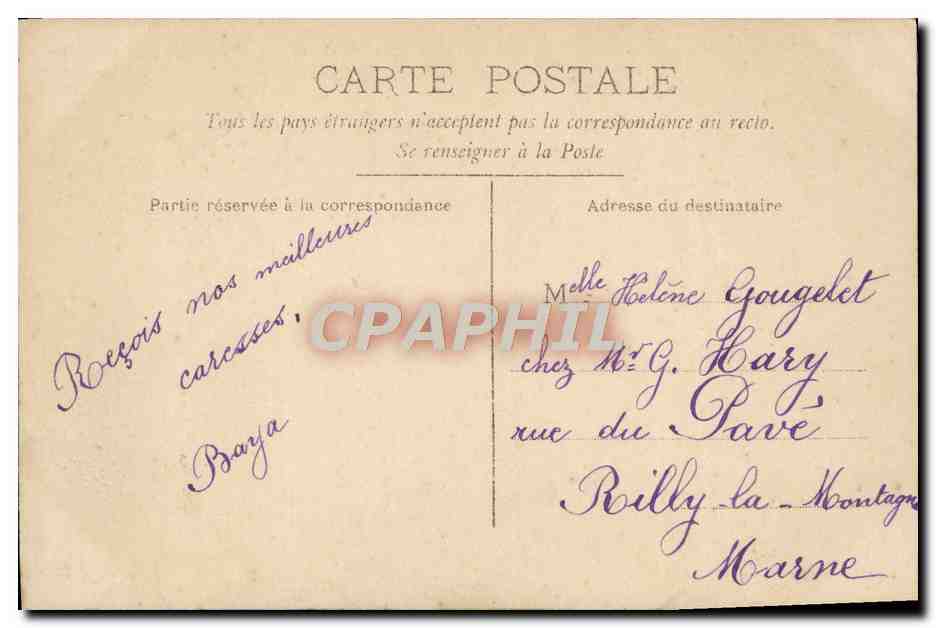 Mädchen mit Blumenkorb — 'Akzeptiert diese Blumen' — unbekannter Verlag, n° 4344 — Rückseite