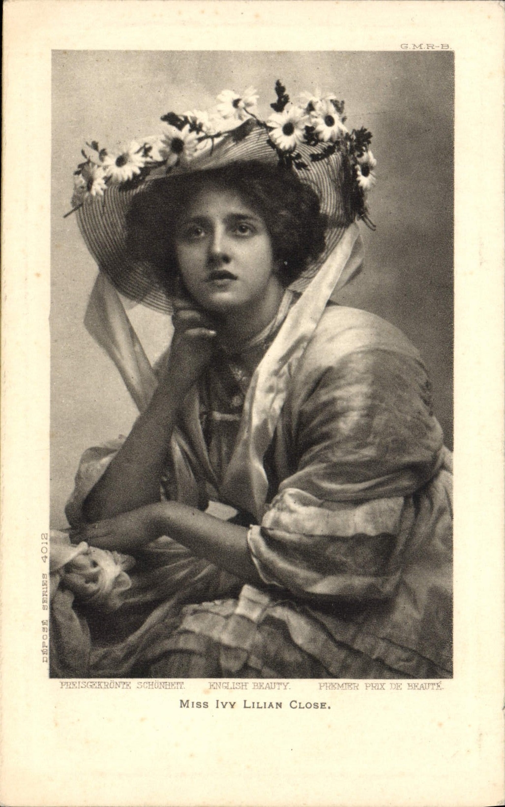 Miss Ivy Lilian Close — English Beauty — Déposé Series 4012, G.M.R.-B.