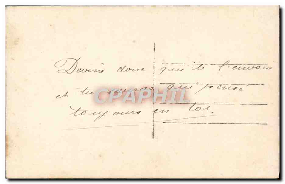 CPA Fantaisie Homme Femme — Verso