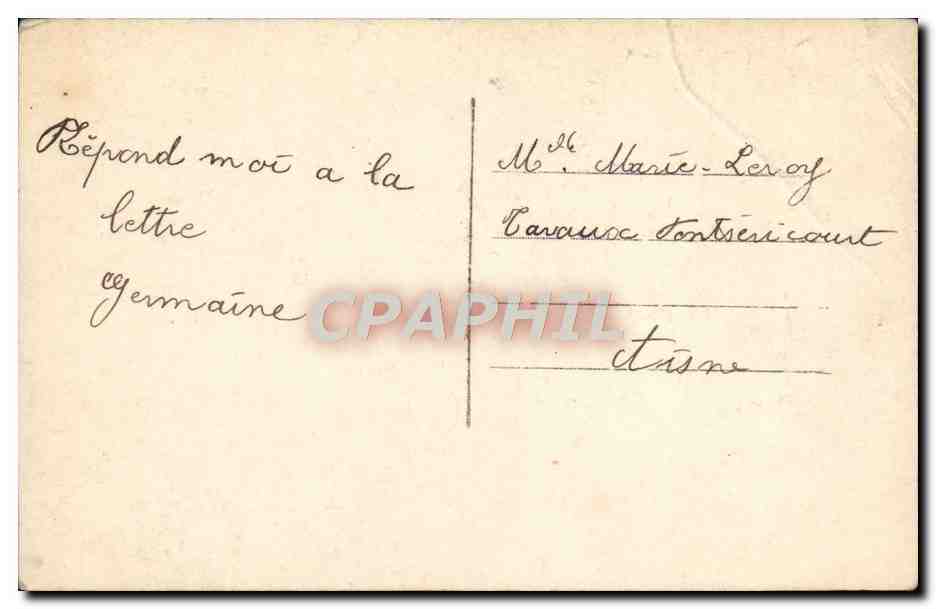 CPA Fantaisie Homme — Verso