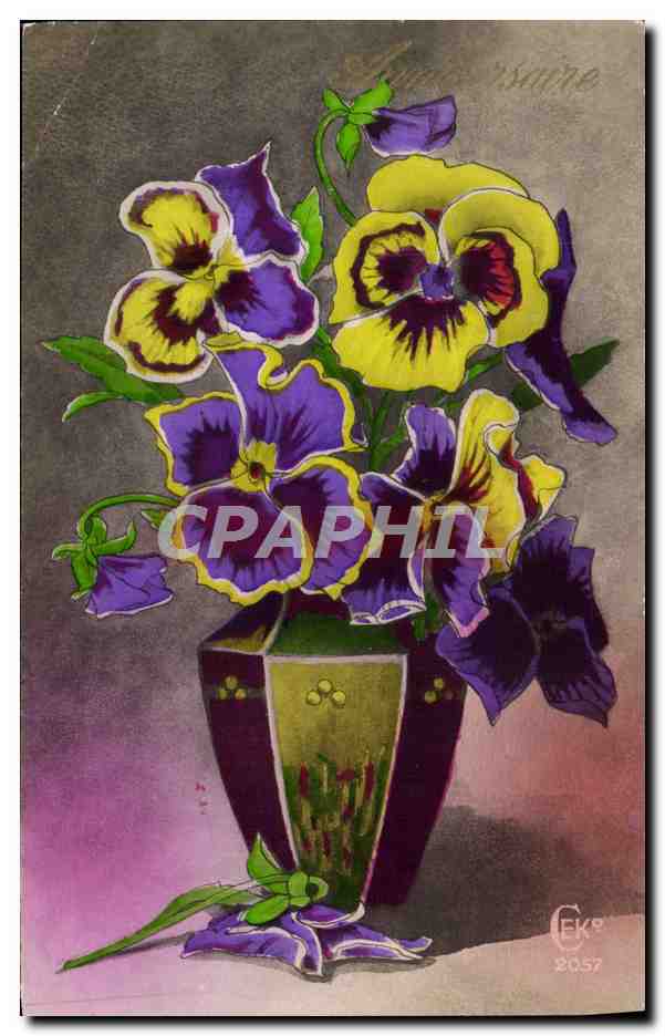 CPA Fantaisie Fleurs