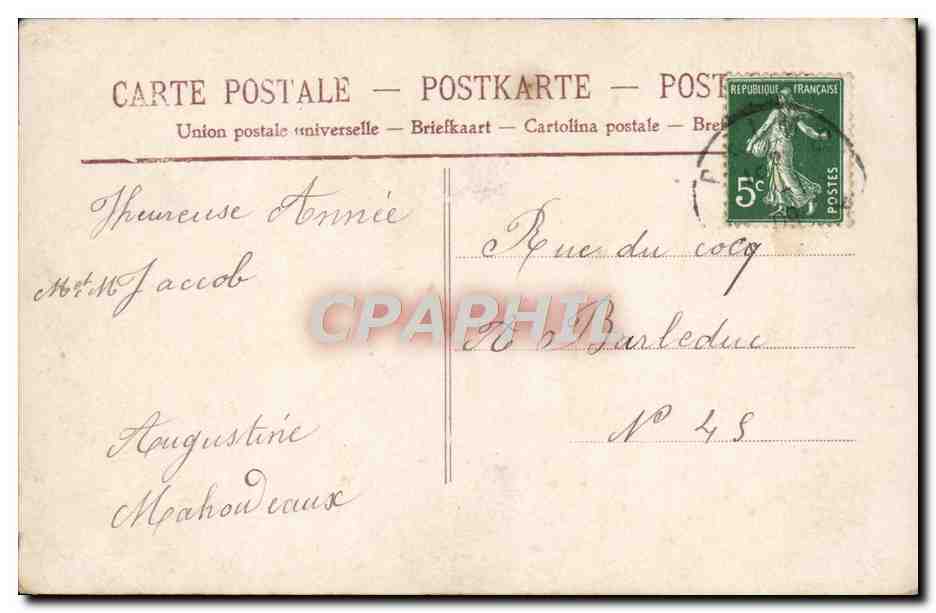 CPA Fantaisie Enfants — Rückseite