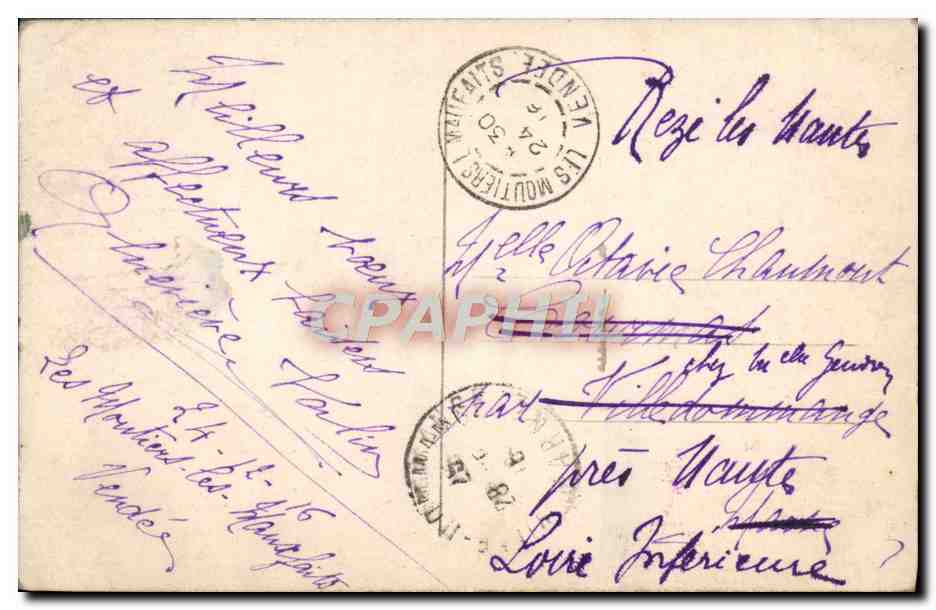 CPA Fantaisie Enfant — Rückseite