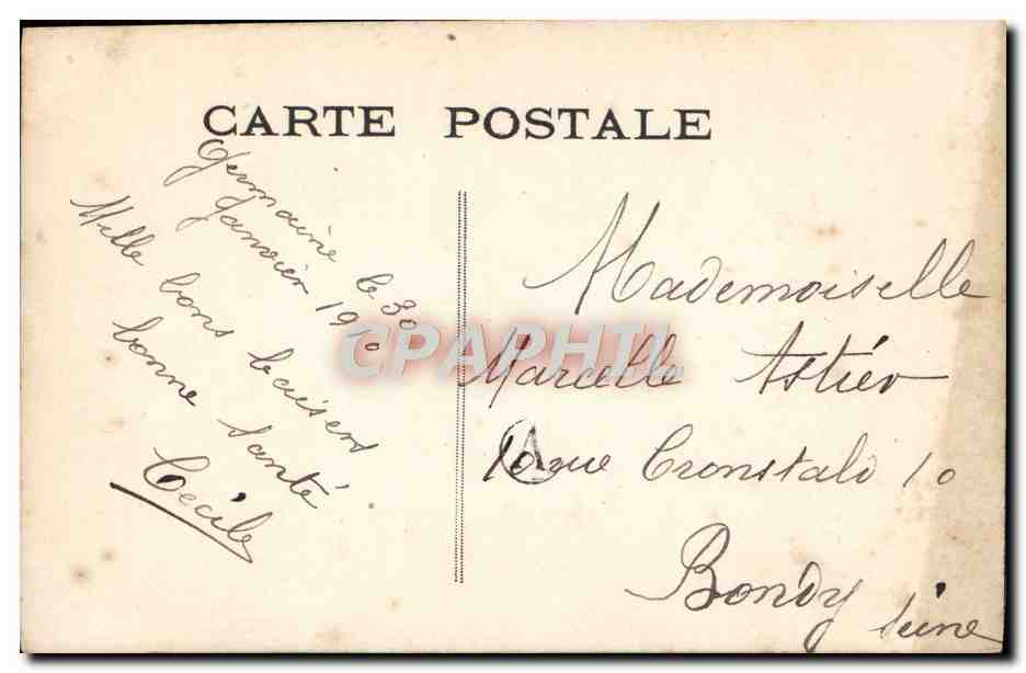 CPA Fantaisie Enfant — Rückseite