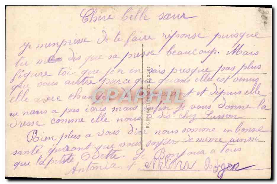 CPA Fantaisie Enfant — Rückseite