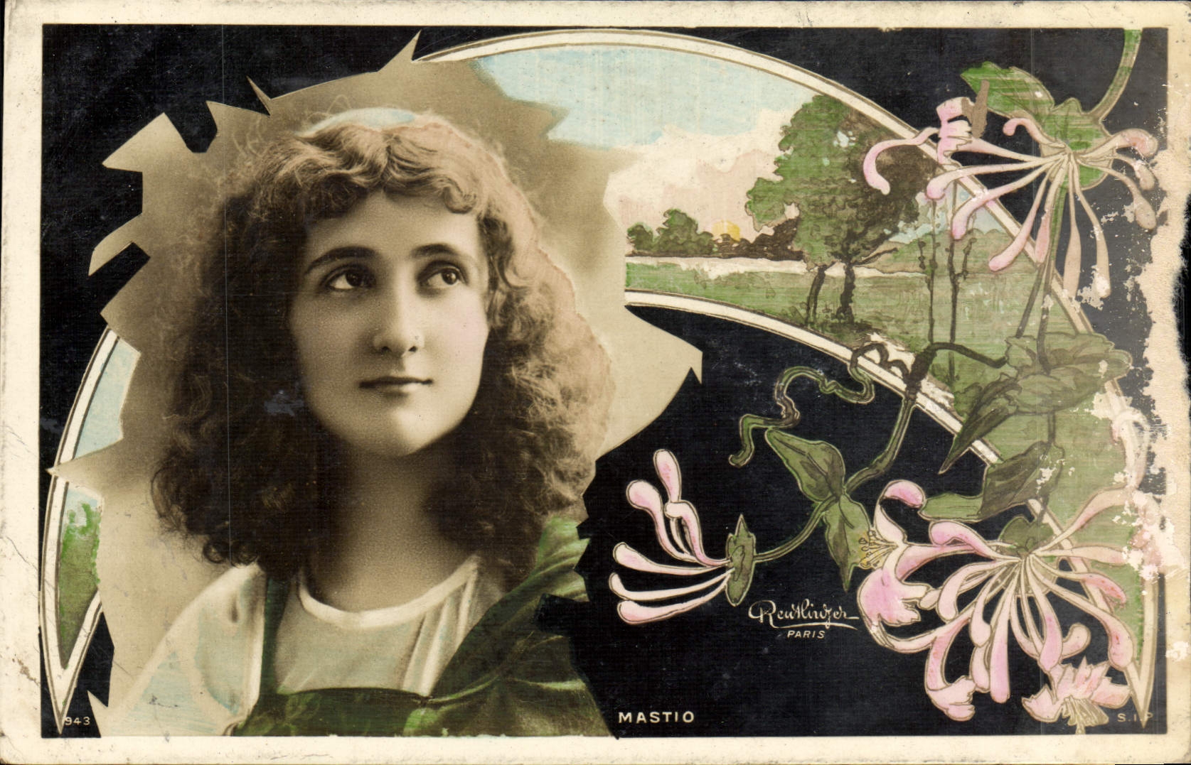 CPA Fantaisie Femme Mastio 