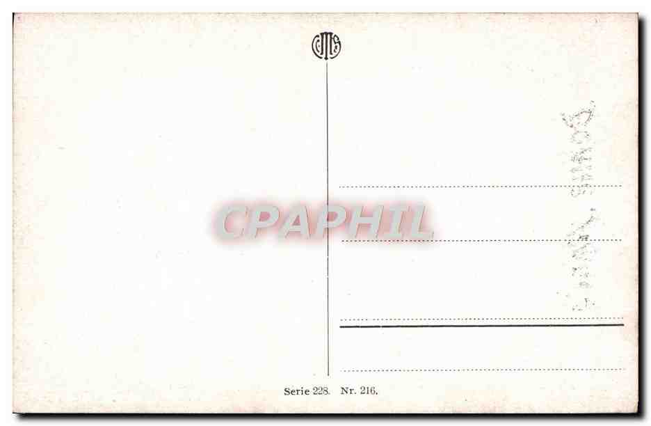 CPA Fantaisie Femme — Rückseite