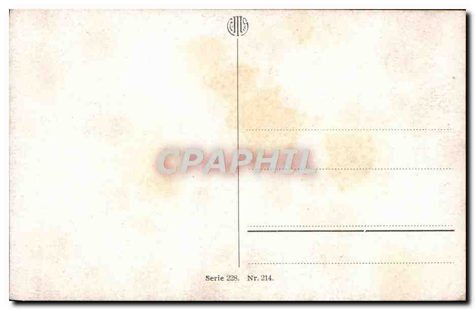 Jeune femme avec bouquet — Bonne Année — CPAPHIL, série 228, n° 214 — Rückseite