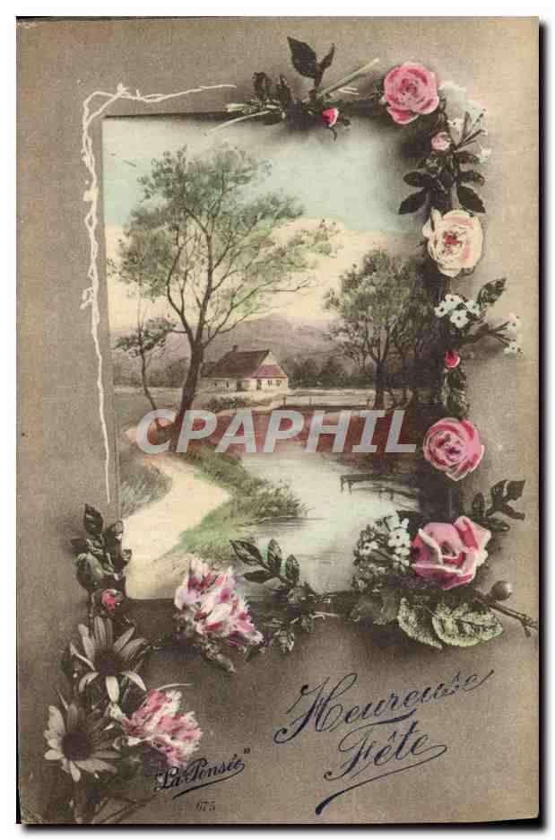 CPA Fantaisie Fleurs