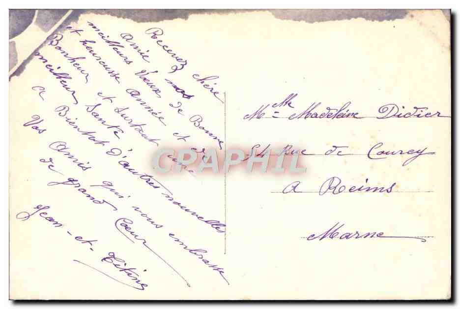 CPA Fantaisie Femme — Back