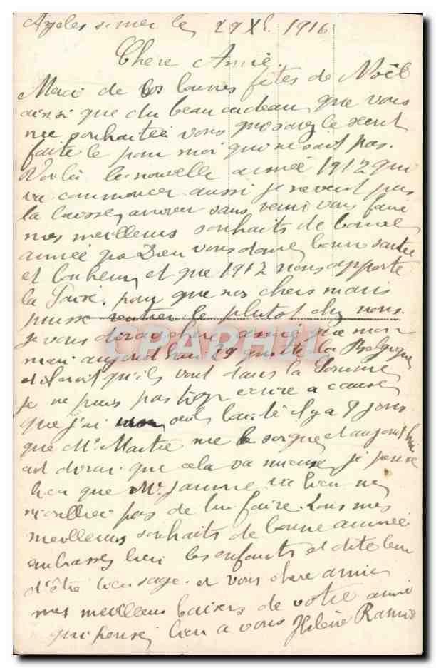 CPA Fantaisie Femme — Back