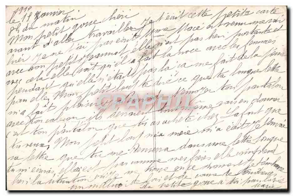CPA Fantaisie Femme L'alliee Russie Russiaa — Verso