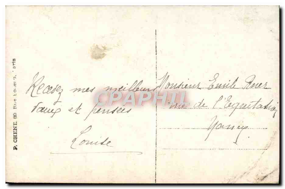 CPA Fantaisie Femme Bonne fete — Verso