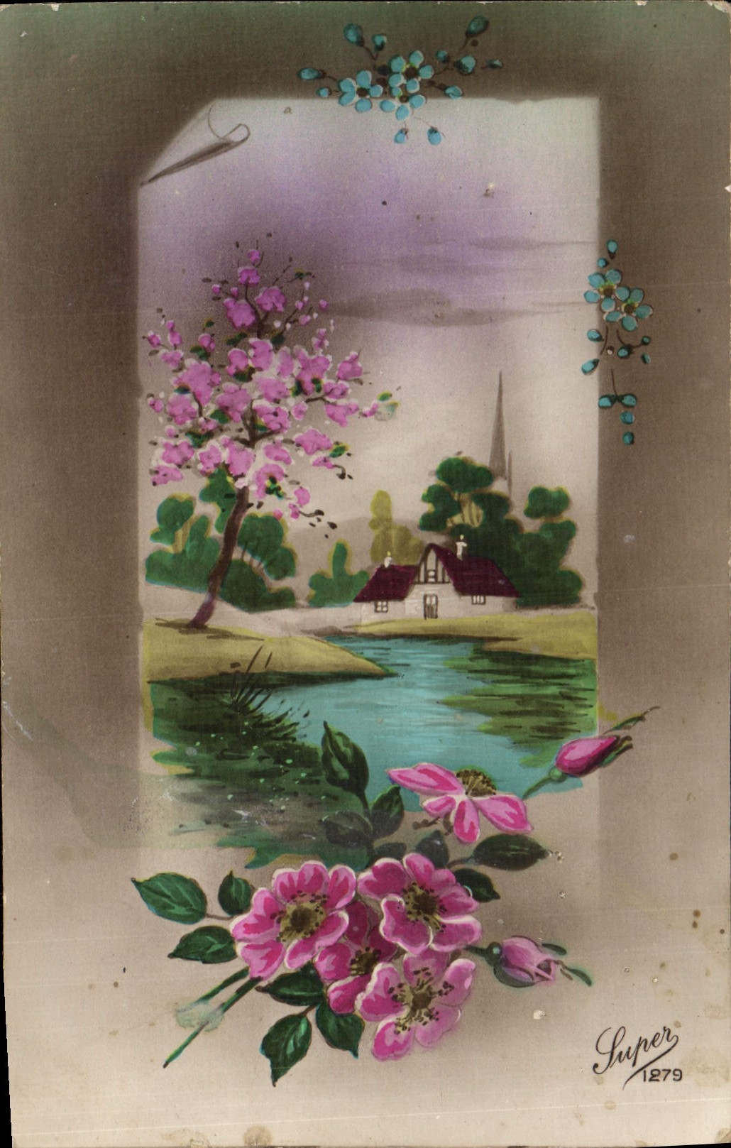 CPA Fantaisie Fleurs 