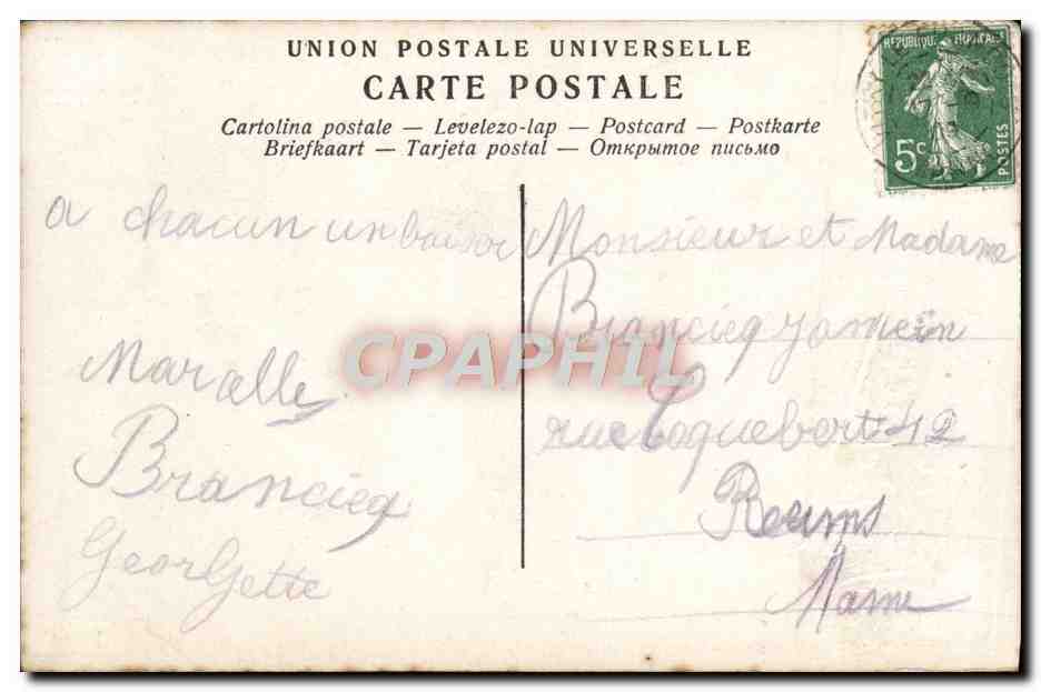 CPA Fantaisie Enfant — Verso