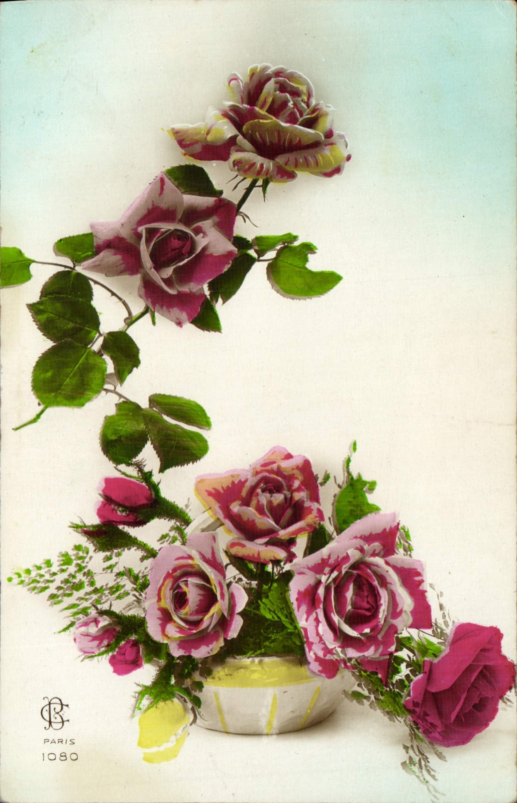 CPA Fantaisie Fleurs