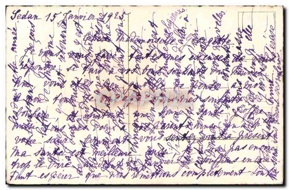 CPA Fantaisie Fleurs — Rückseite