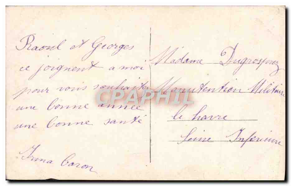 CPA Fantaisie Femme — Rückseite