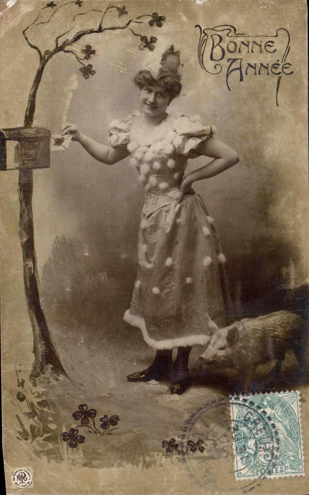 CPA Fantaisie Femme